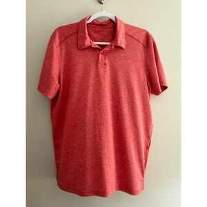 Oakley Mens Polo Shirt Heather‎ Red Golf Athletic Casual